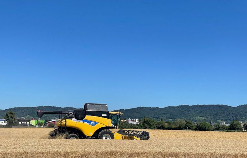 Rural Development - a yellow tractor in a field