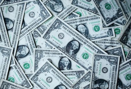 Financing Green - 1 U.S.A dollar banknotes